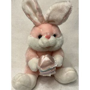 Cuddle Witt Rabbit Plush Satin Egg Easter Pink Eyes 16 inch